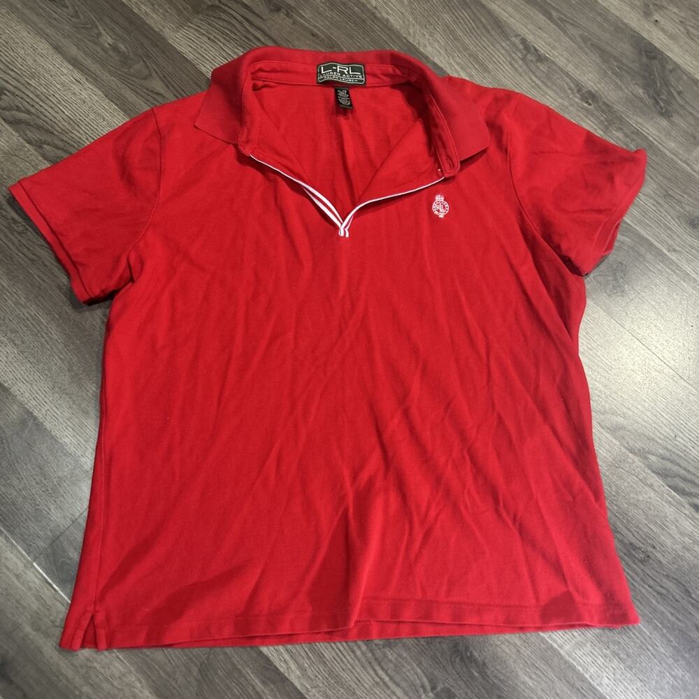 Ralph Lauren Lauren Active Red Polo XL/TG
